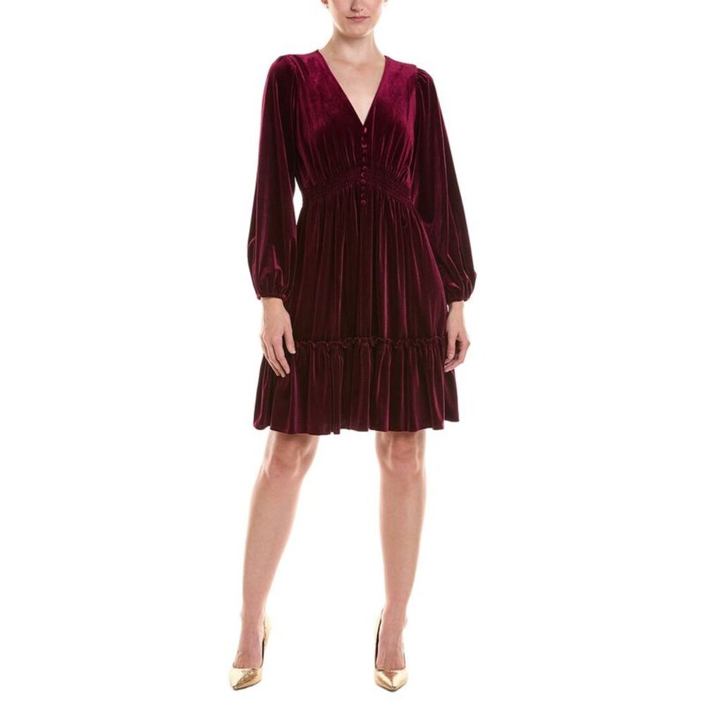 Taylor Womens  Velvet Mini Dress